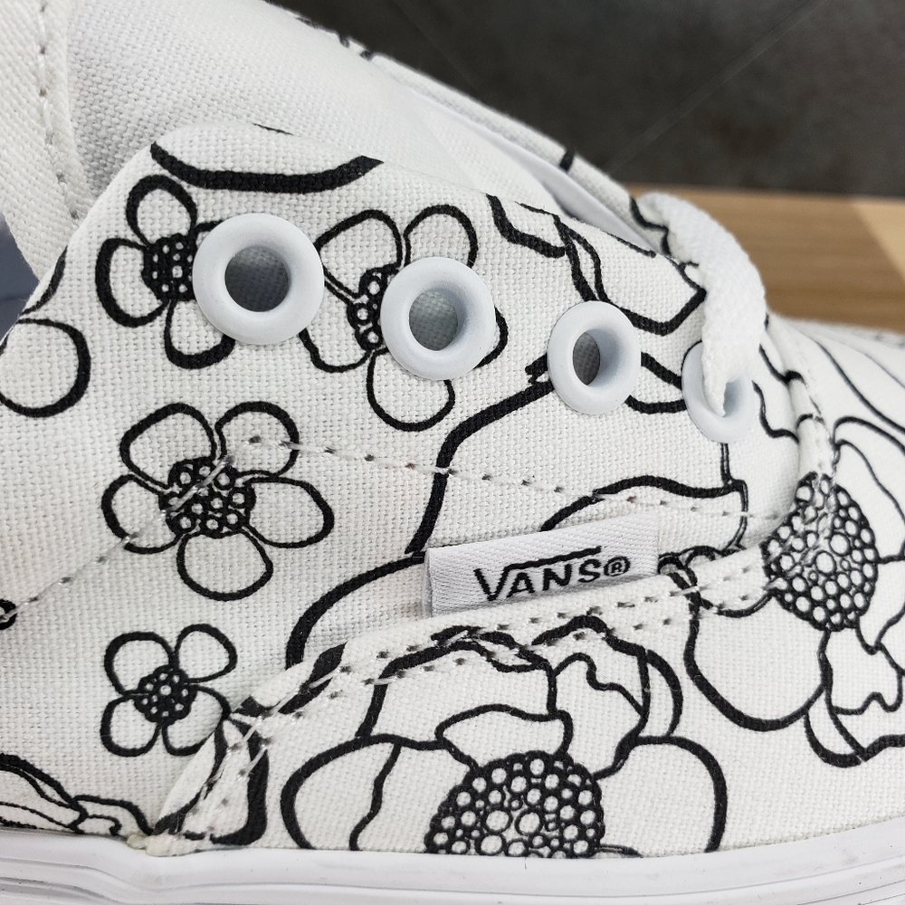 VANS ERA U-color Floral White Low Top Sneakers - Picture 7 of 11
